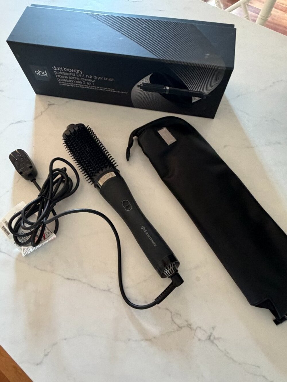 GHD Duet Blowdry Hair Dryder Brush (Black)
